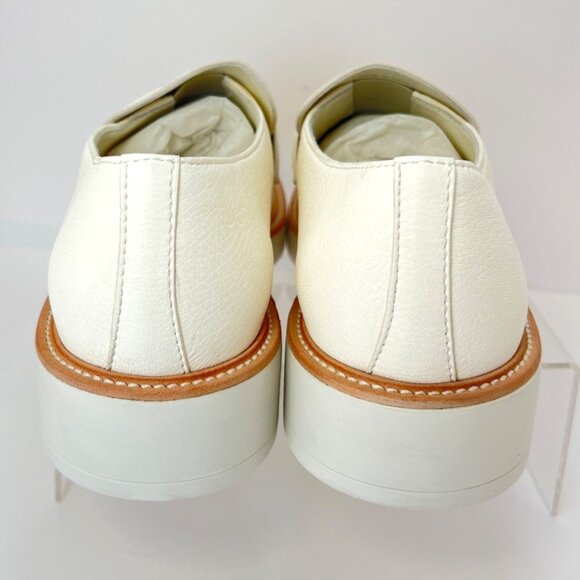 Prada Men Loafers Ivory Leather Moccasins Size 9.5 - Picture 4 of 15